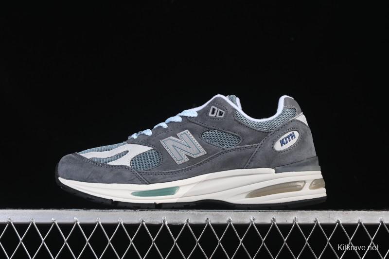 New Balance Kith x New Balance Made In USA M991 Classic Versatile Dad Shoes Casual Athletic Running Shoes - U991KH2