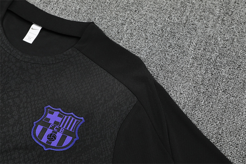 25/26 Barcelona Black Joint Edition with XS Short Sleeve+Soccer Shorts