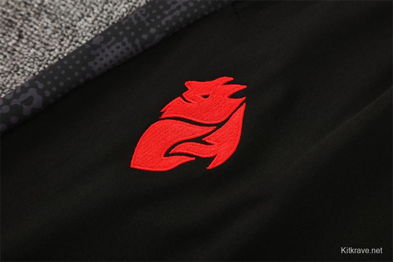 25/26 AC Milan Green Camouflage Half Zipper Jacket+Long Pants