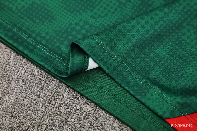 25/26 AC Milan Green Camouflage Half Zipper Jacket+Long Pants