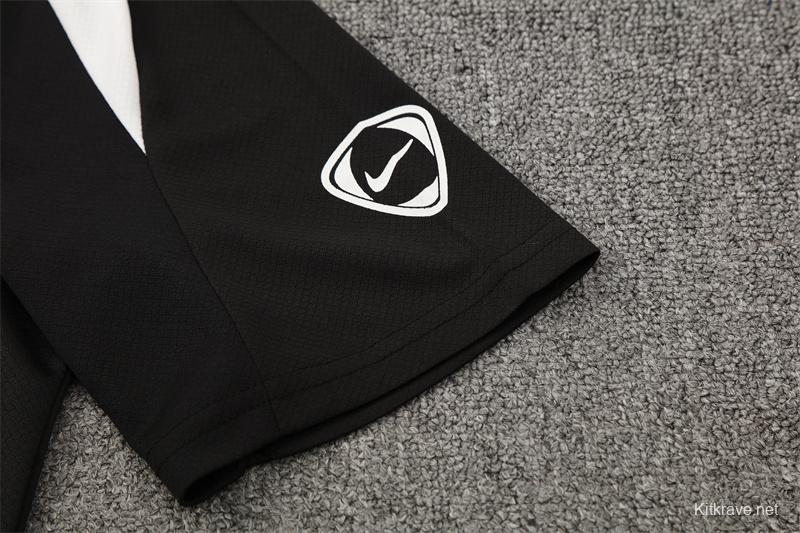 25/26 PSG Black T90 with XS Short Sleeve+Soccer Shorts