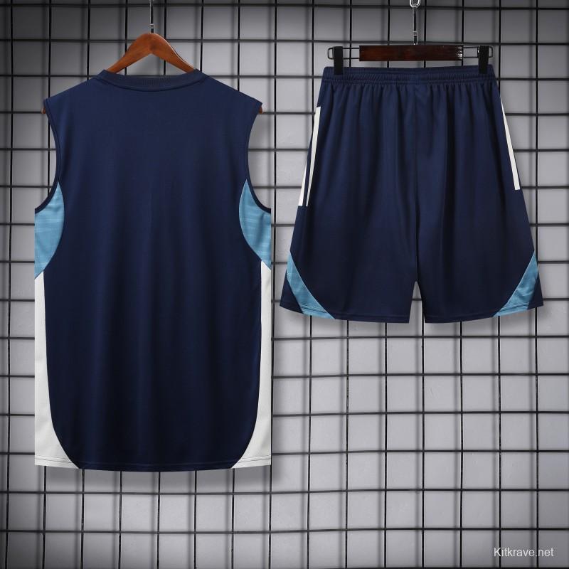 25/26 Real Madrid Navy Vest Jersey+Shorts