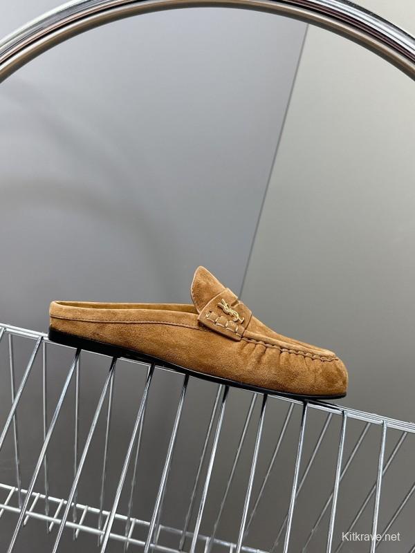 Saint Laurent 2025/SS Classic Loafer Mule Flats - KFY00320