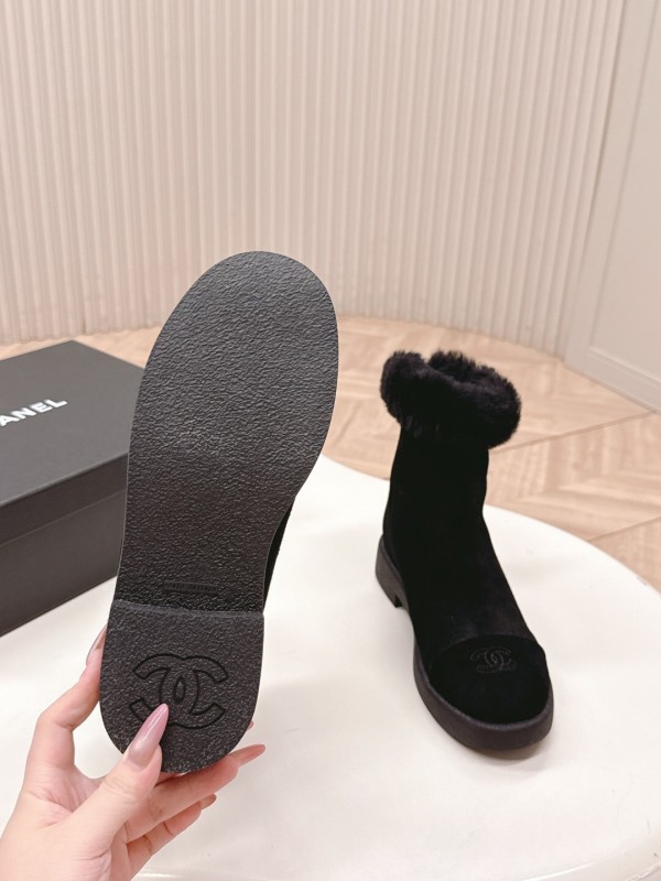 Chanel 2025 SS New Fur Snow Boots - KFY00350