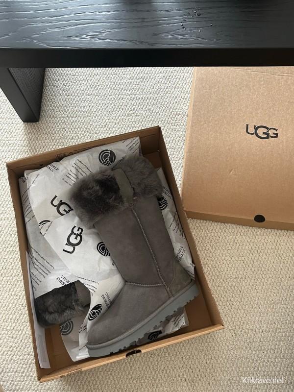 UGG 2025/SS High Boot Snow Boots with Faux Fur Collar - AS00370