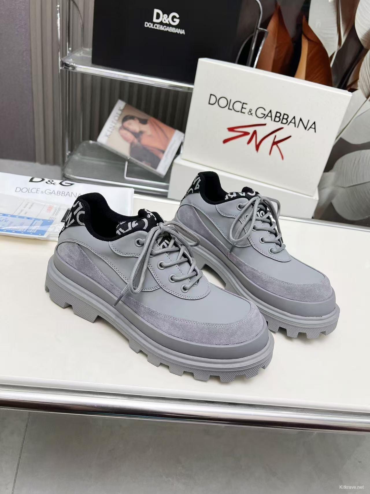 D&G Chunky Derby Casual Platform Shoes - AS00340