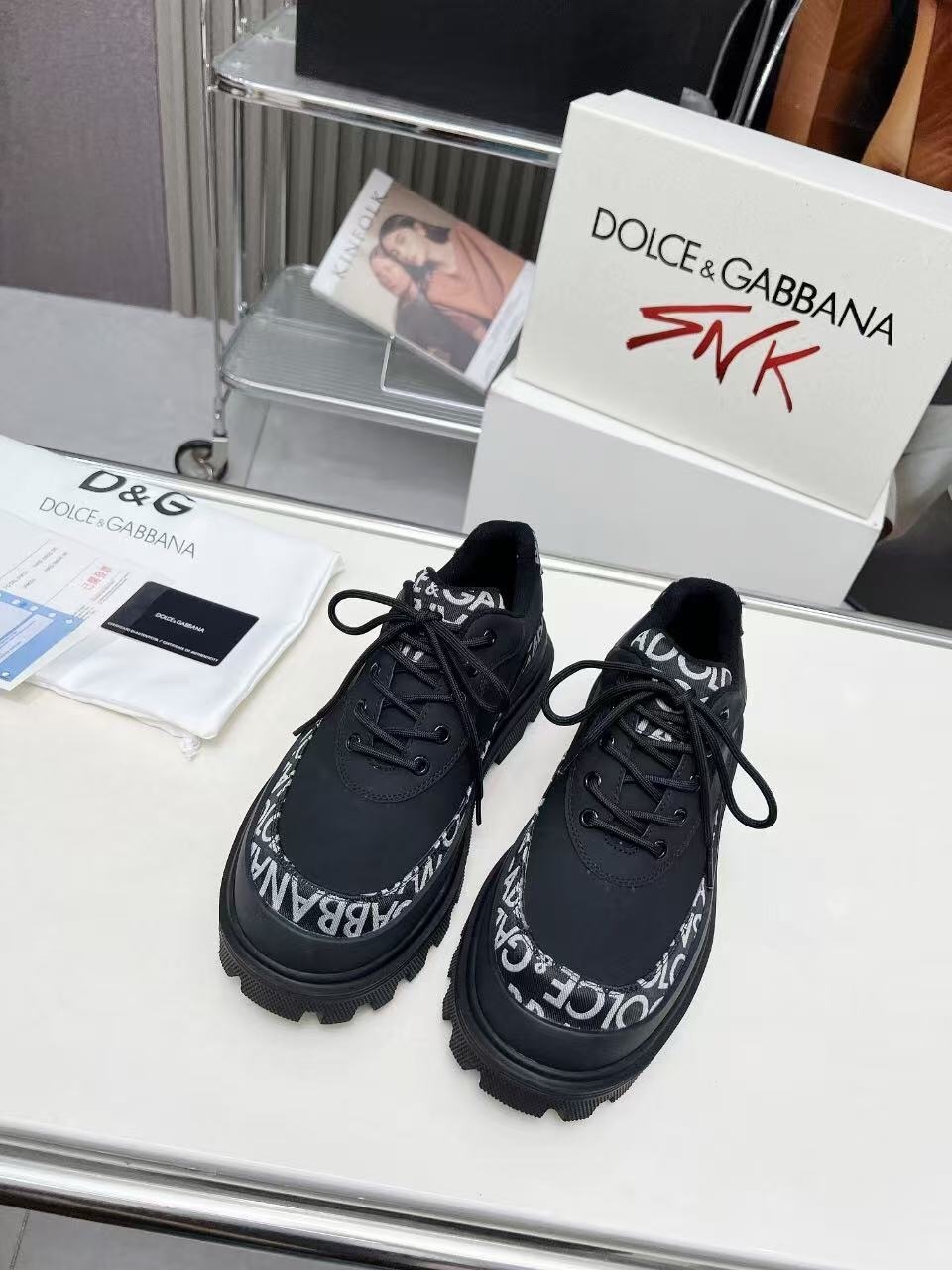 D&G Chunky Derby Casual Big Head Shoes - AS00340