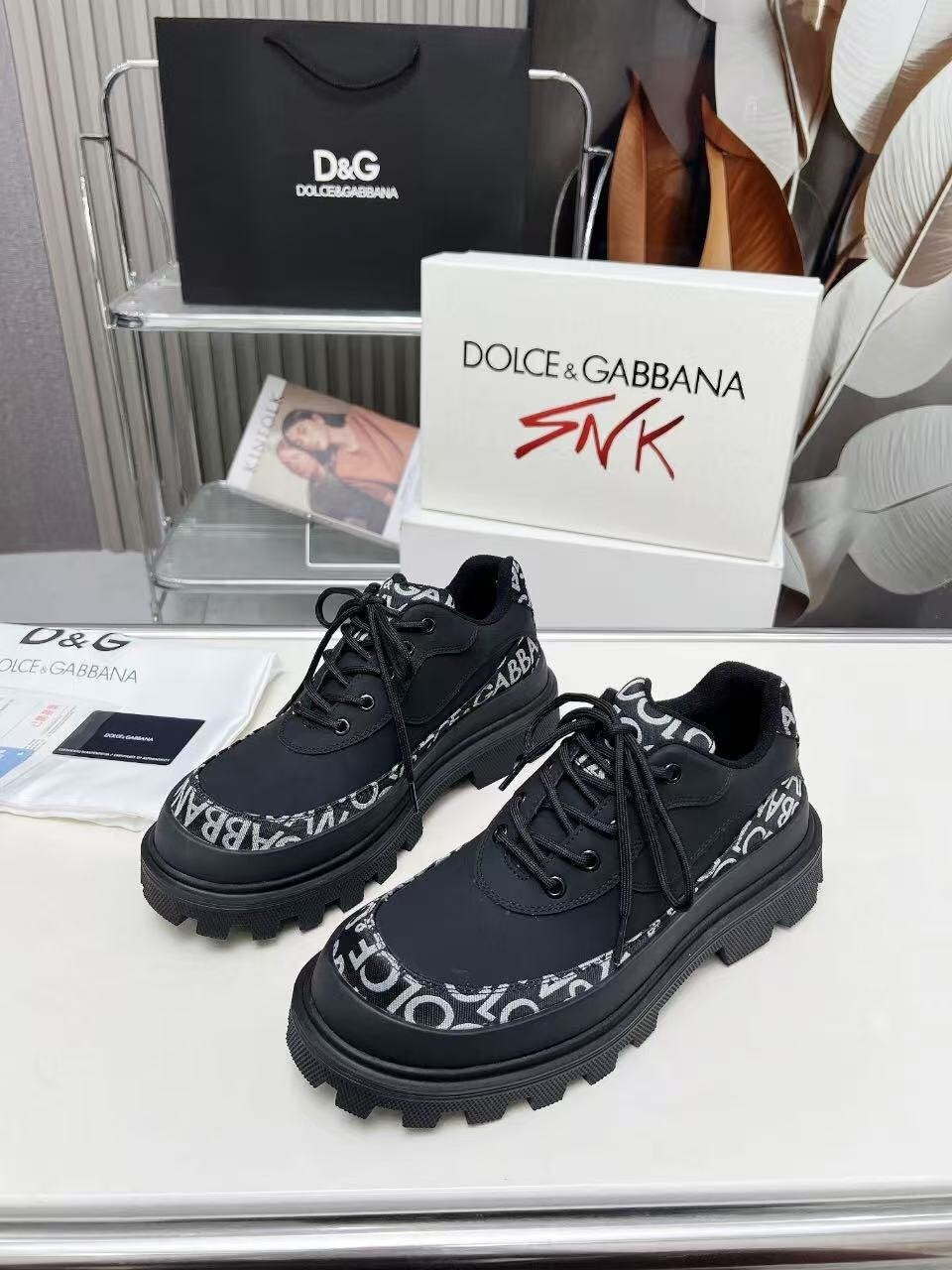 D&G Chunky Derby Casual Big Head Shoes - AS00340