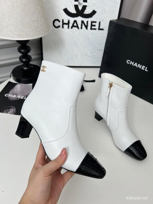 Chanel 2025/SS Double C Heel Fashion Boots - LY00370/LY00400