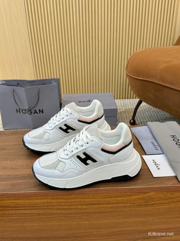 Hogan H-STRIPES Series Couple Thick Sole Dad Shoes Casual Sneakers - LY00370/LY00380