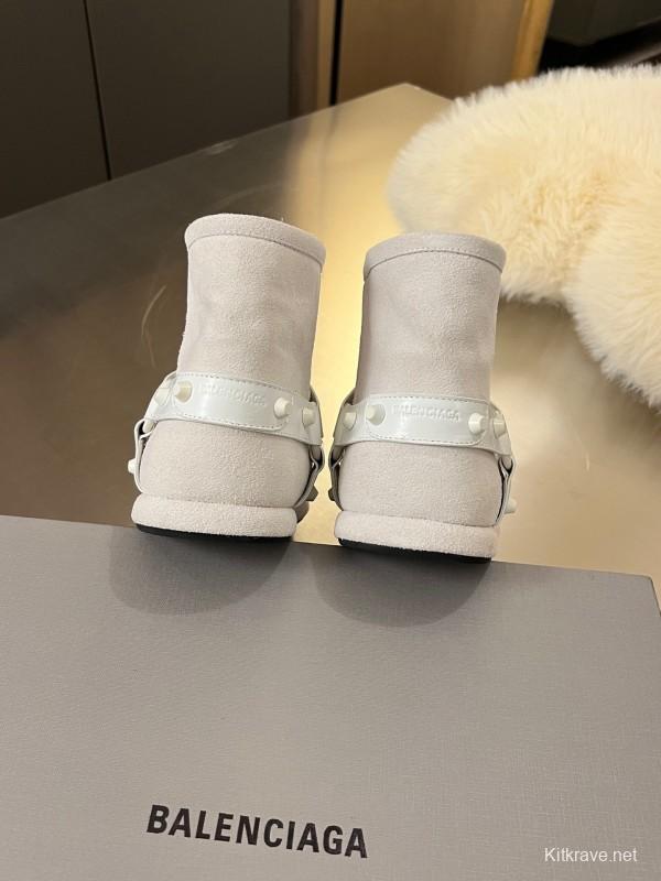Balenciaga Fall Winter New Buckle Studded Snow Boots - LY00300