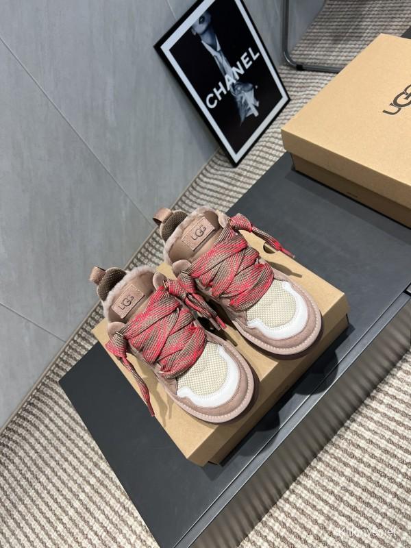 UGG Platform Loafers Series Round Toe Chunky Sole Casual Shoes - MJ00270