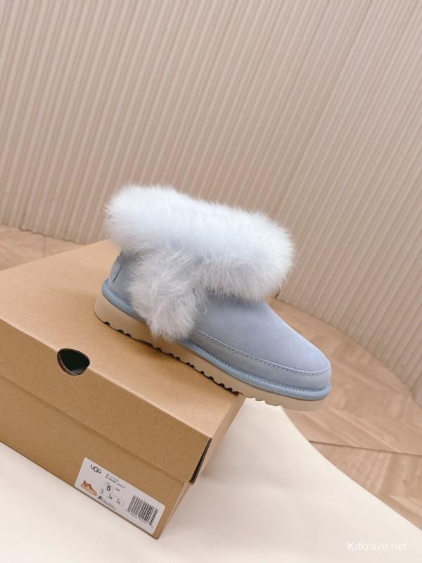 UGG 2025 SS New Long Fur Snow Boots - KFY00280