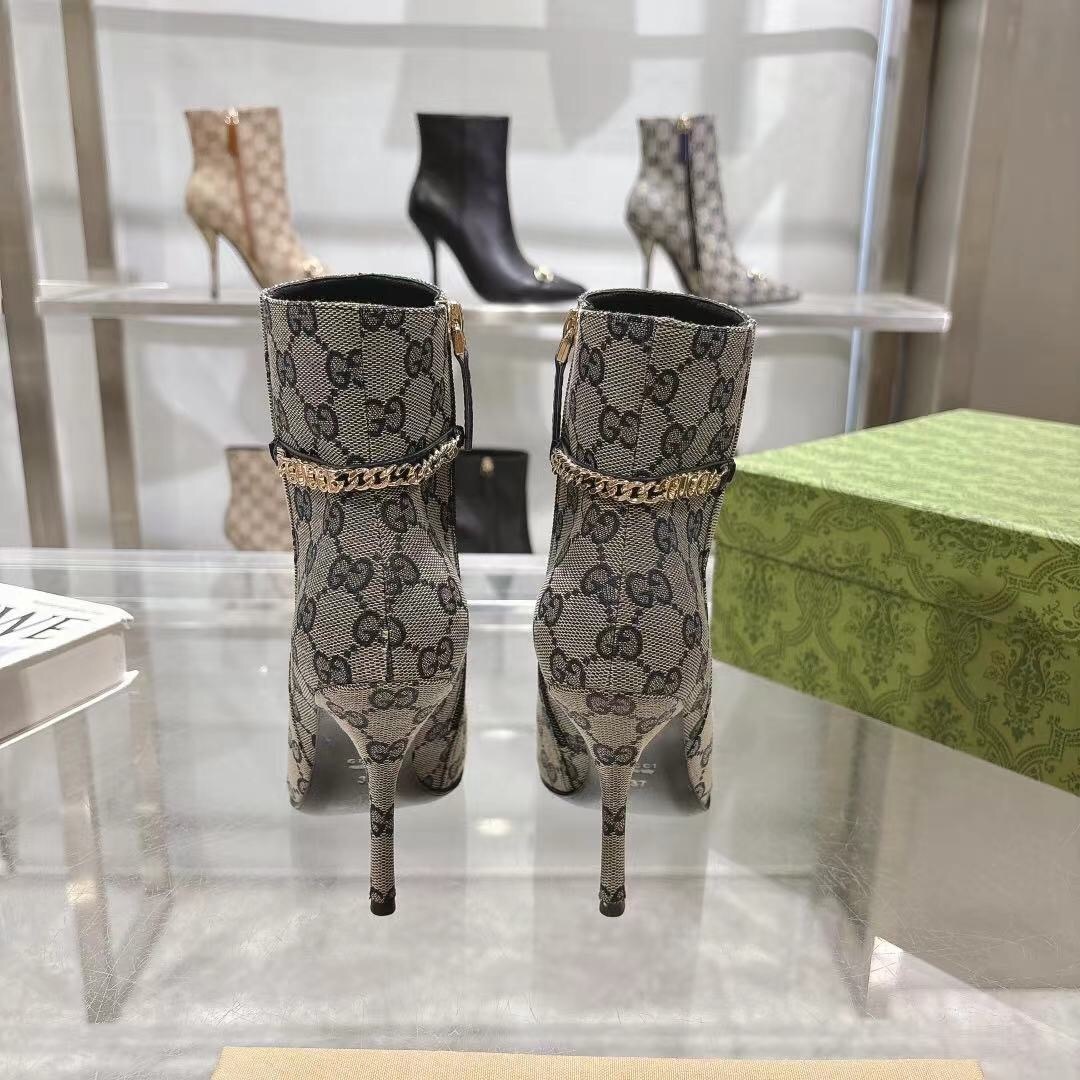 Gucci Classic Women's Shoes with 10.5cm Heel and Original GG Buckle - LY00370