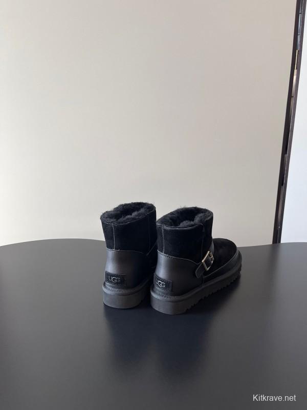 UGG 4512 Classic Buckle Flat Ultra Wool Anti-Slip Snow Boots - AS00290