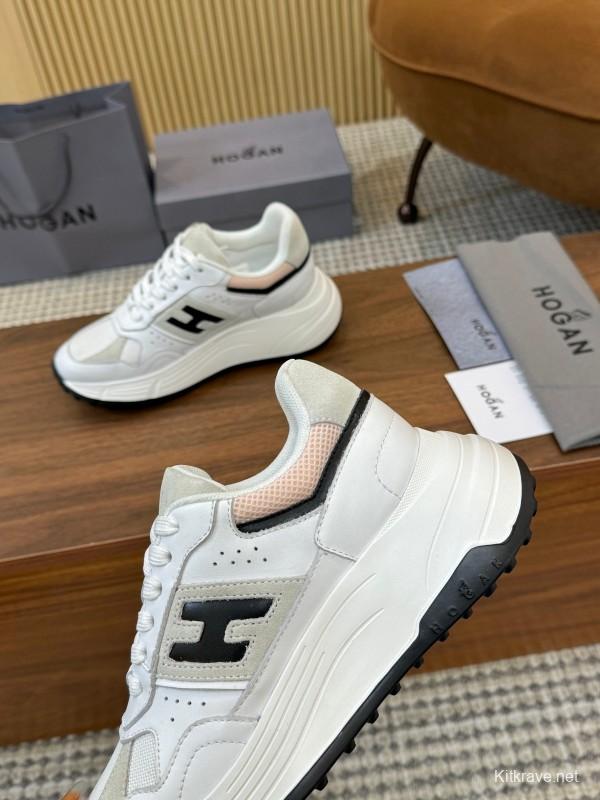 Hogan H-STRIPES Series Couple Thick Sole Dad Shoes Casual Sneakers - LY00370/LY00380