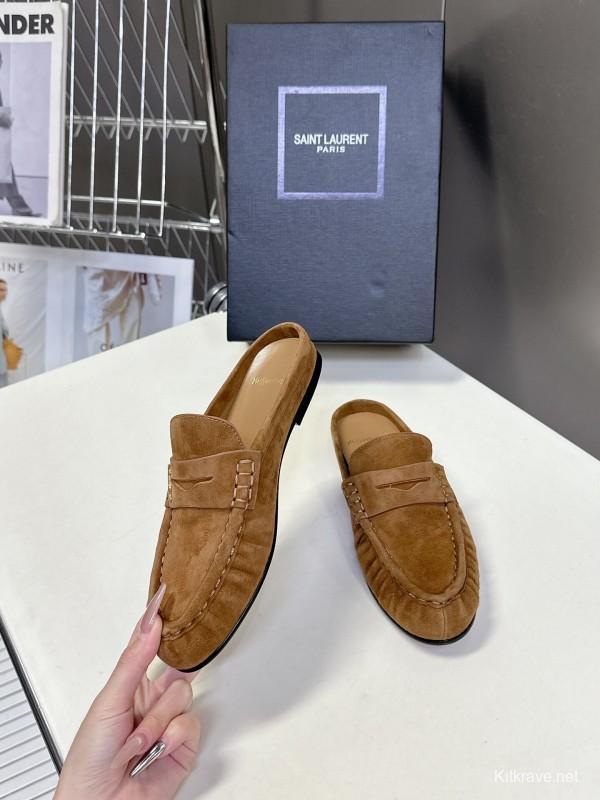 Saint Laurent 2025/SS Classic Loafer Mule Flats - KFY00320