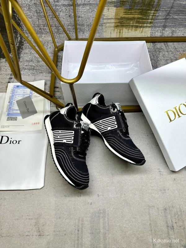 Dior Fall 2025/SS Canvas Sneakers with Fringe Details - LY00270