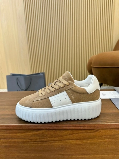 Hogan H-STRIPES Series Couple Thick Sole Biscuit Shoes Airship Shoes Casual Sneakers - AS00310