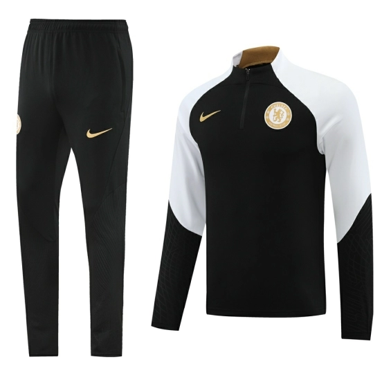 25/26 Chelsea Black Half Zipper Jacket+Long Pants