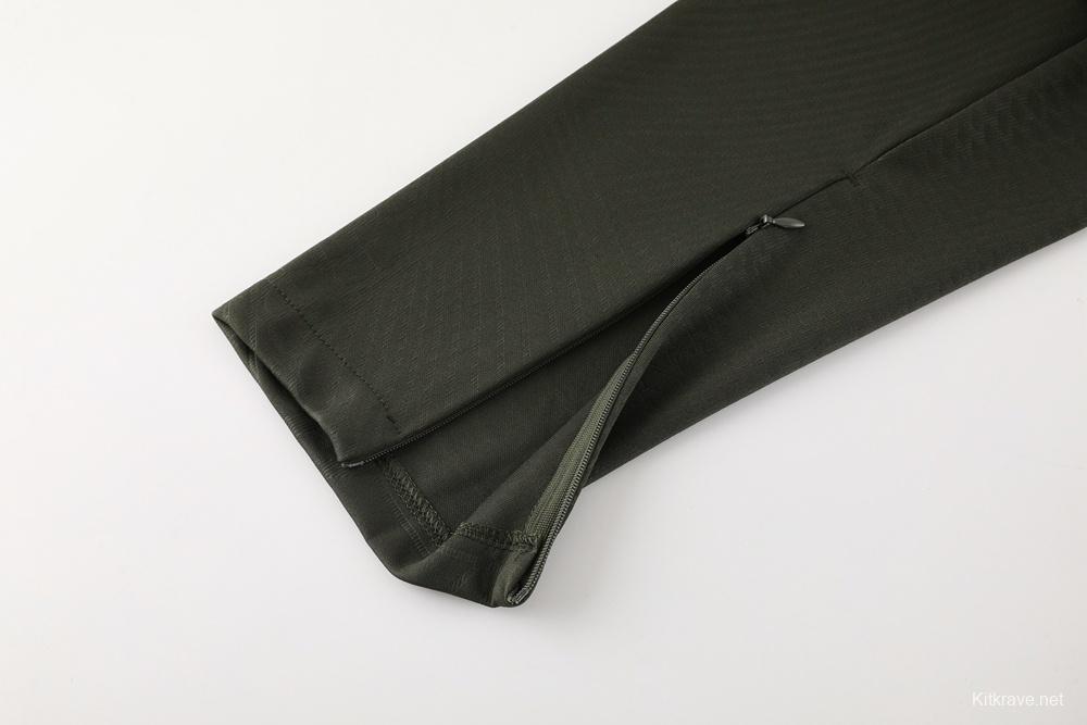 23/24 Barcelona Beige S-2XL Half Zipper Jacket+Long Pants