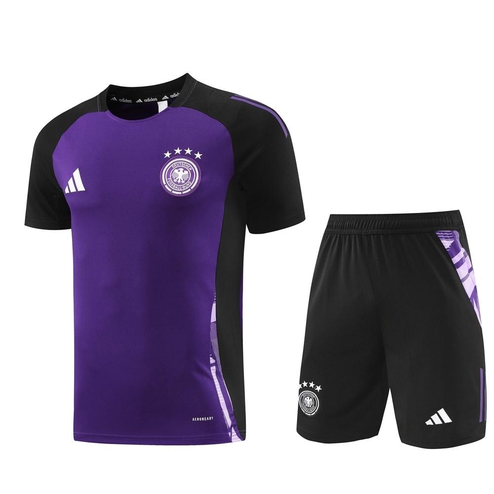 2025 Germany Purple Short Sleeve+Soccer Shorts