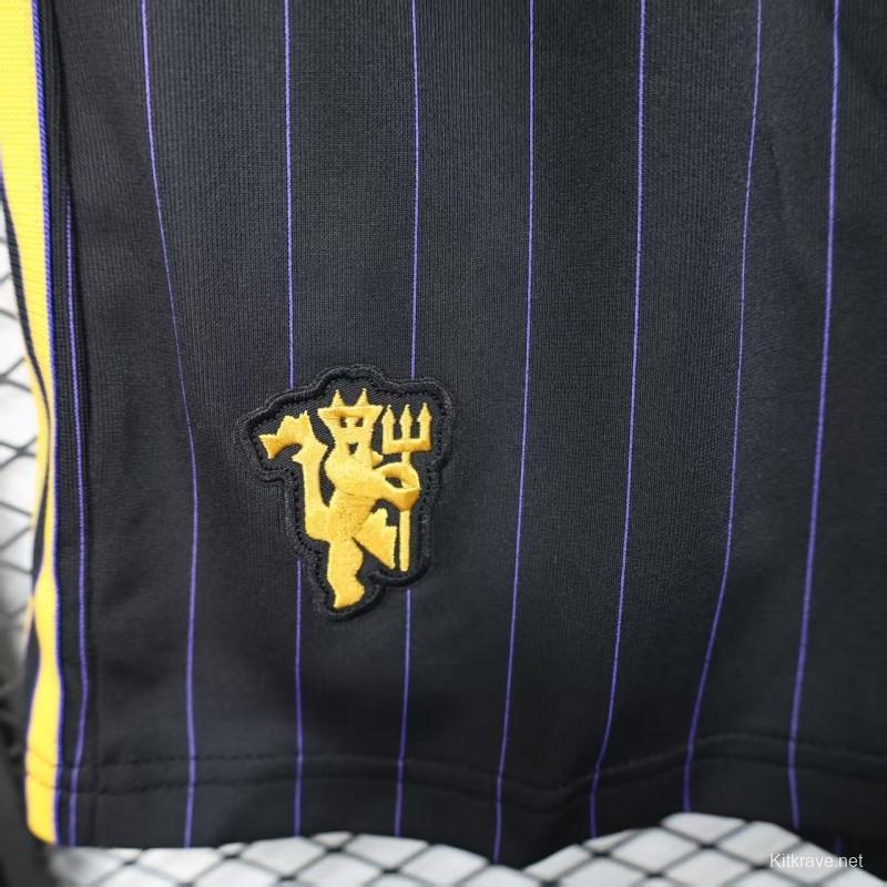 Player Version 25/26 Manchester United Black Adidas Original Shorts