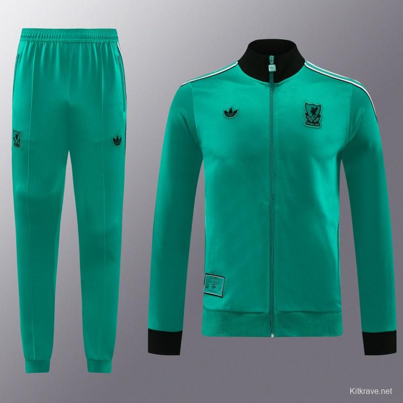 25/26 Liverpool Green Full Zipper Jacket +Long Pants