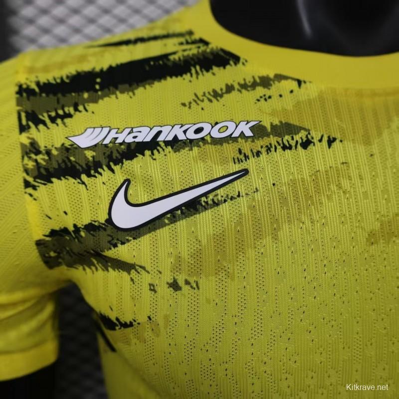 Player Version 25/26 Al-Ahli Saudi  Yellow Pre-Match Jersey