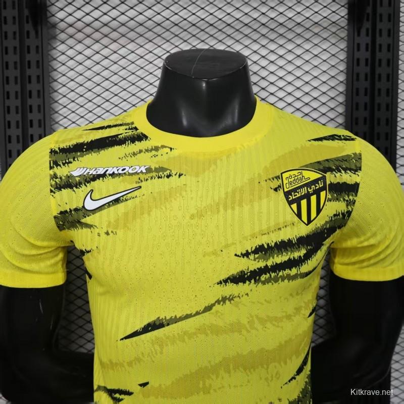 Player Version 25/26 Al-Ahli Saudi  Yellow Pre-Match Jersey