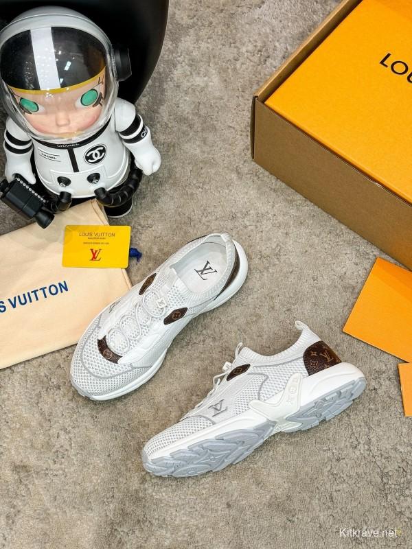 Louis Vuitton Olympia Series Knit Technology Unisex Casual Running Shoes - AS00291