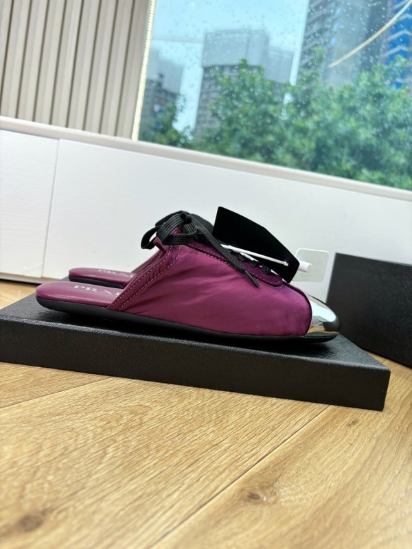 Prada Metal Toe Thin Sole Trainer Casual Shoes - LY00270