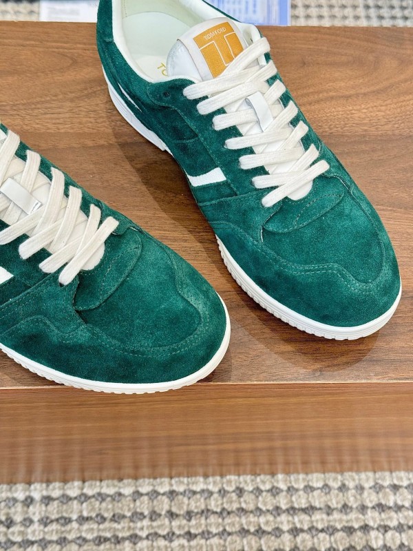 Tom Ford 2025 SS Casual Shoes with Classic Color Blocking and Imported Leather Insole - AS00350