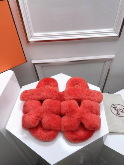 H Erijus Shoes Love Fur Slippers - LY00270
