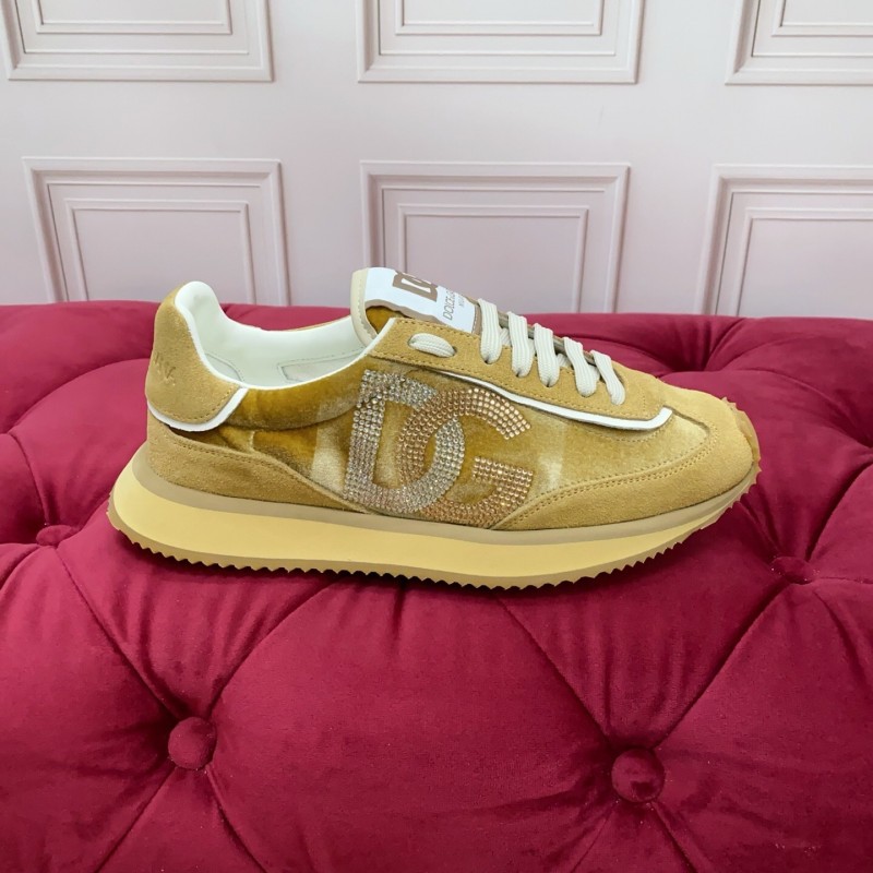 Dolce & Gabbana 2025 SS New Collection Luxury Embroidered Logo Sneakers - AS00300