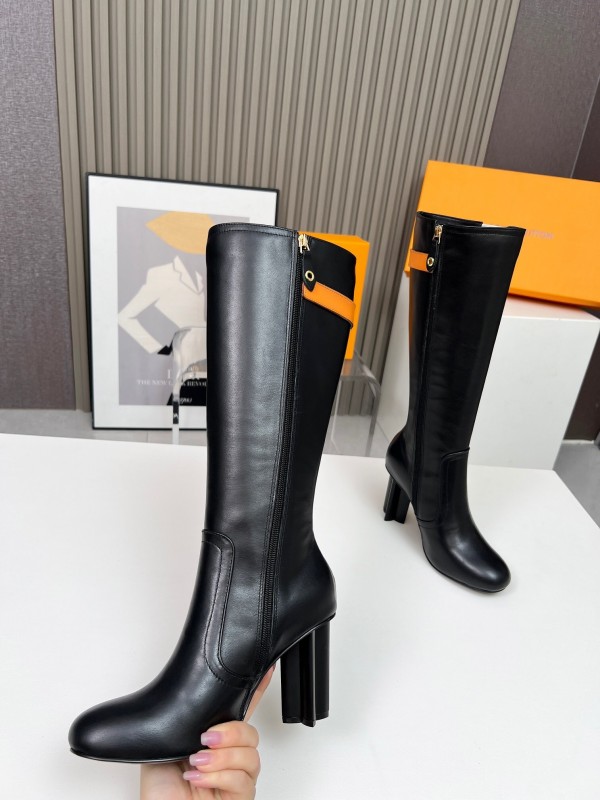 Louis Vuitton 2025/SS Autumn Winter Collection Fashion Star Shine Three-Color Patchwork High Heel Shoes - LY00420