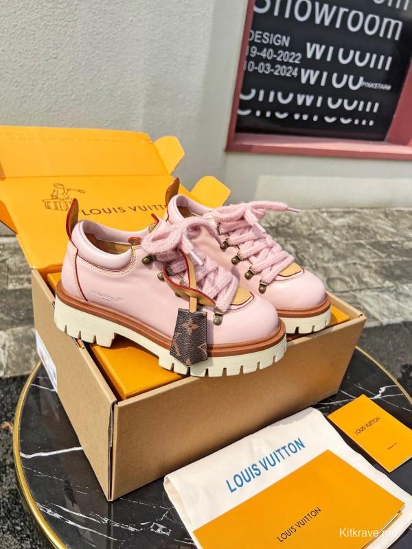 Louis Vuitton REMIX Lace-Up Derby Hiking Shoes - LY00340