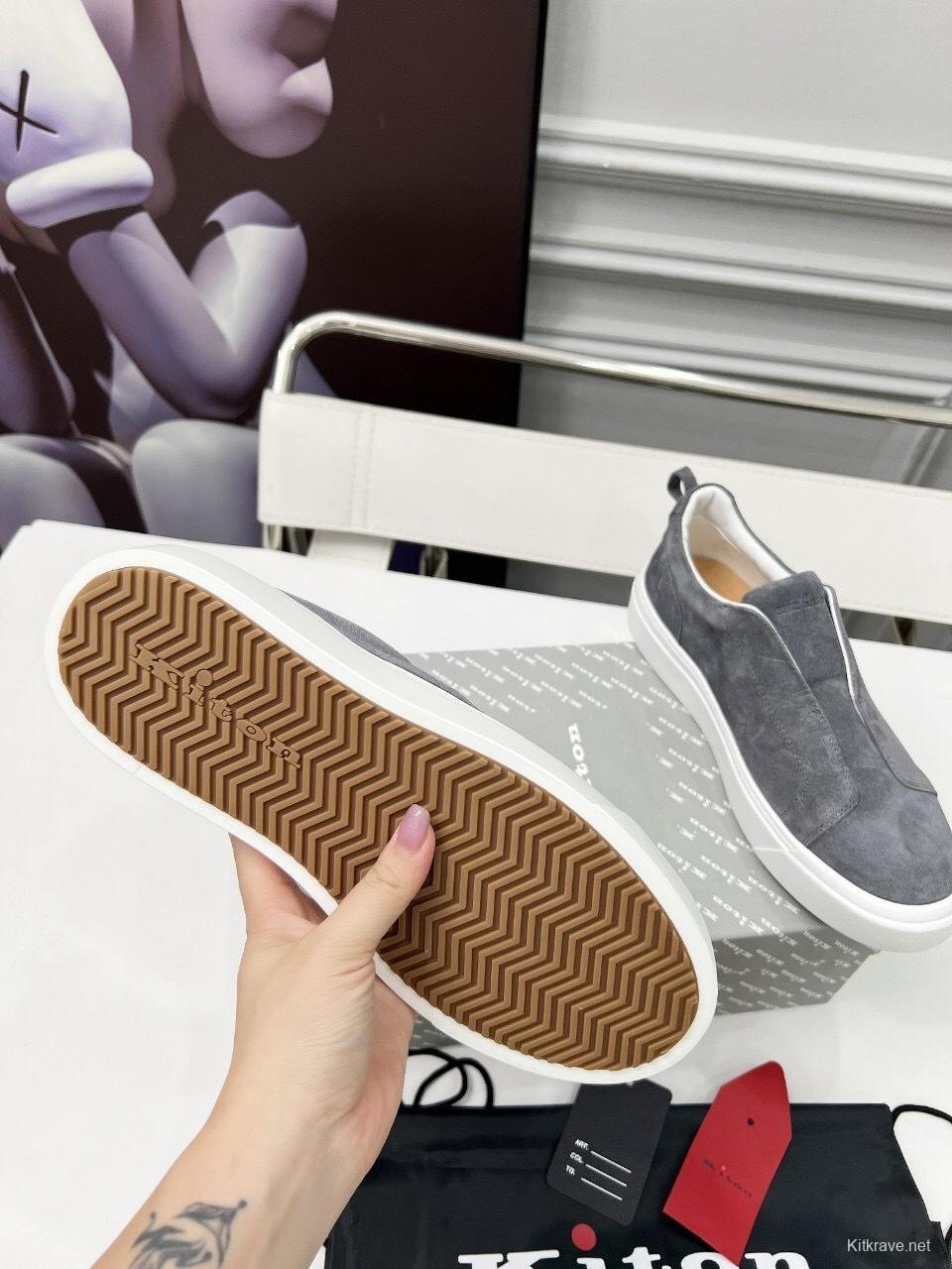 Kiton 2025/SS Slip-On Casual Men's Shoes - KFY00320