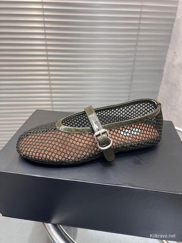 ALAIA 2025/SS New Color Mesh Flat Sandals Slippers - KFY00270