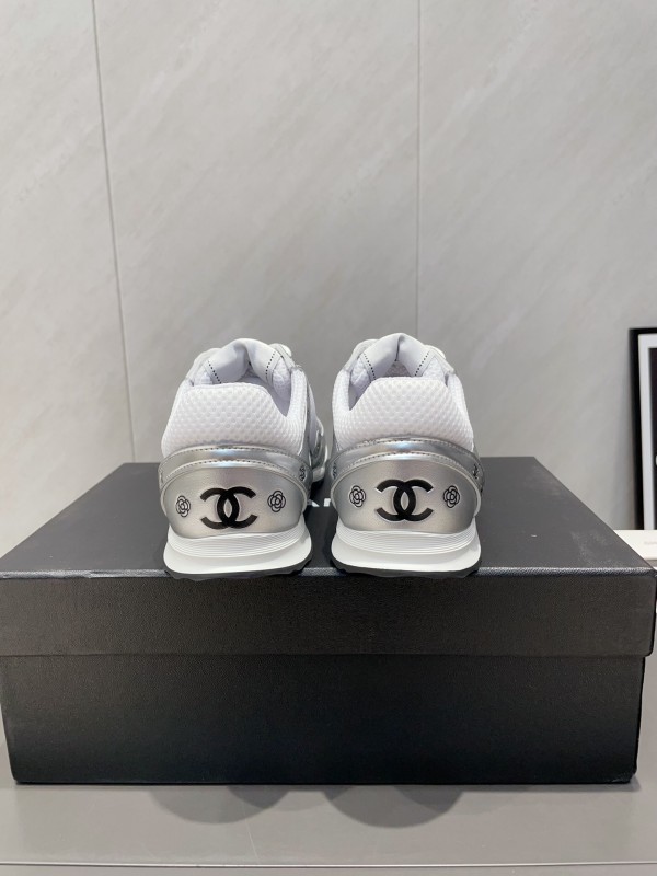 Chanel Silver Horn King II Casual Series Sneakers - KFY00330