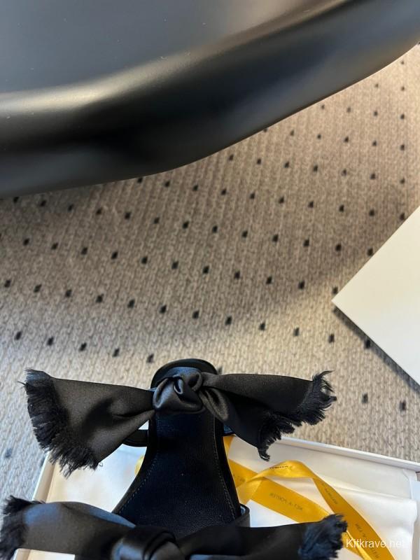 The Row 25ss Hand-Woven Bow Slippers - KFY00280