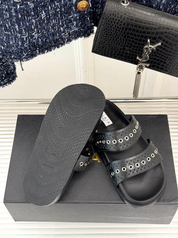 Alaia Spring Summer 2025 Hollow-Out Casual Sandals - KFY00260