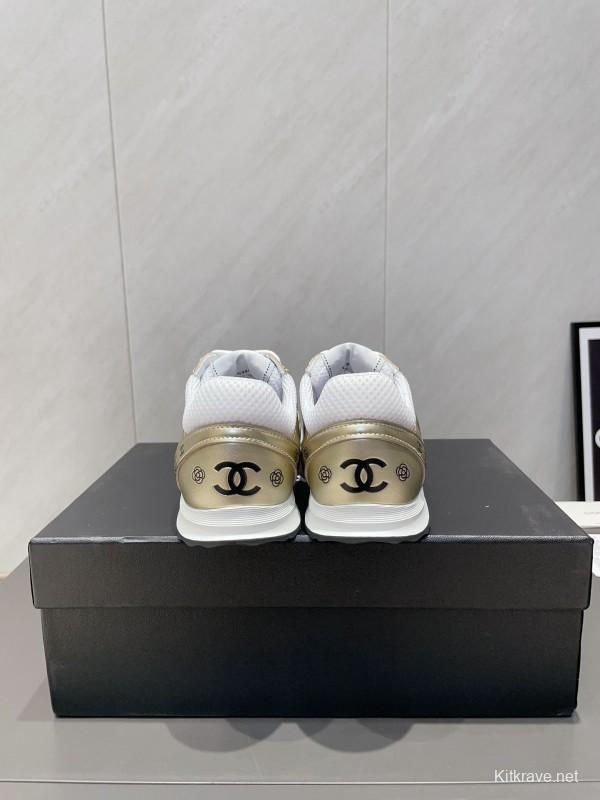 Chanel Silver Horn King II Casual Series Sneakers - KFY00330