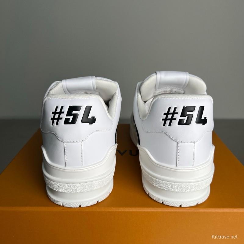 Louis Vuitton Signature Logo Sneakers with Calfskin Upper - YC