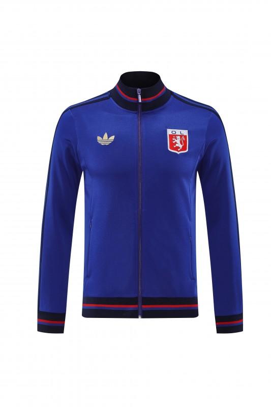 25/26 Olympique lyonnais/Lyon Blue Full Zipper Jacket+Long Pants