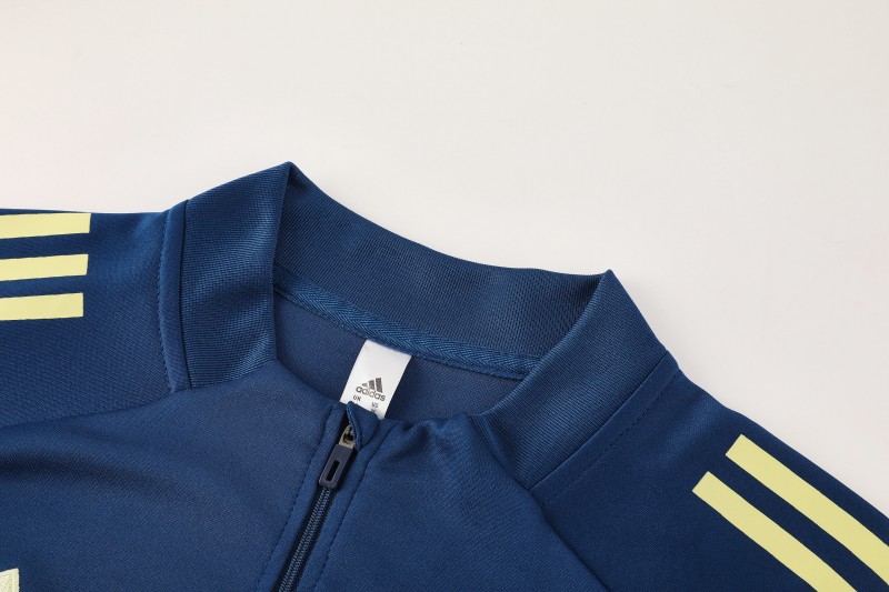 25/26  Adidas Navy Blue Full zipper Jacket Tracksuit+ long pants