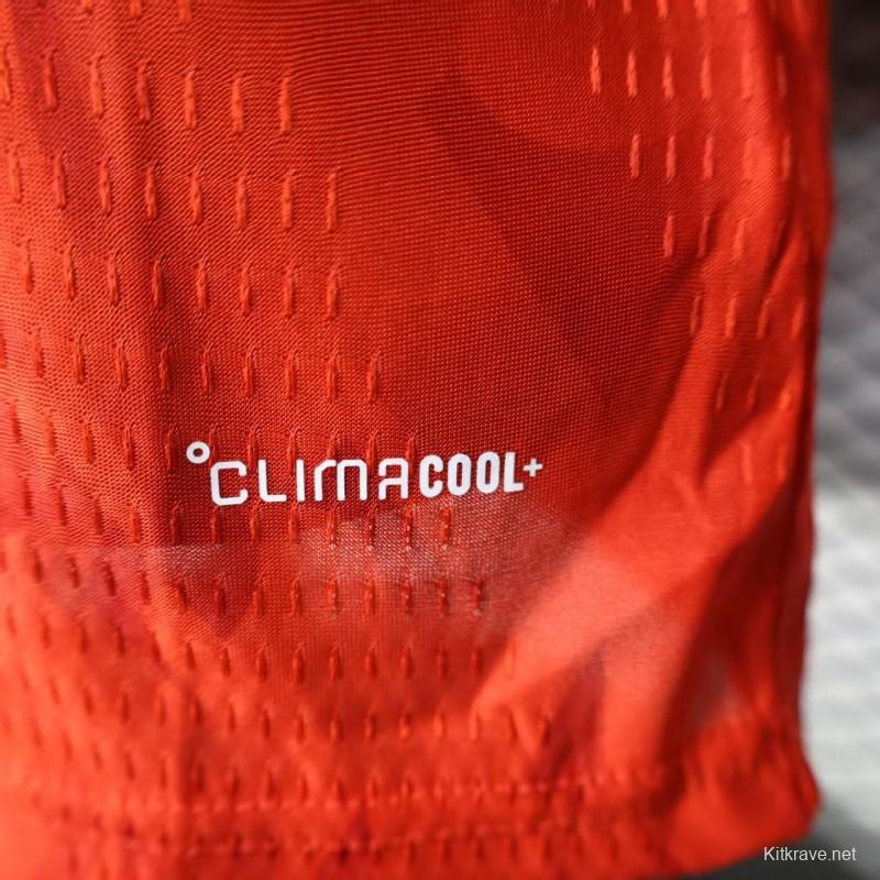 Player Version 2026 Belgium Home Red Long Sleeve Jersey