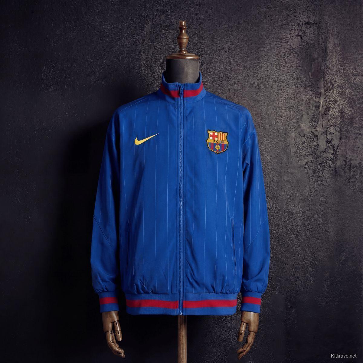 2026 Barcelona Blue Jacket Windbreaker