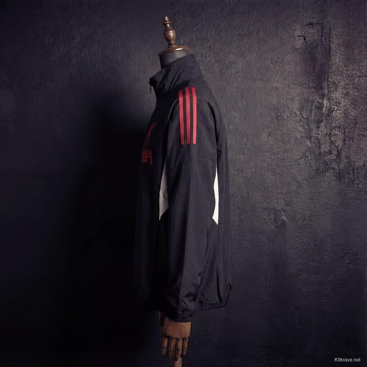 2026 Liverpool Black Jacket Windbreaker