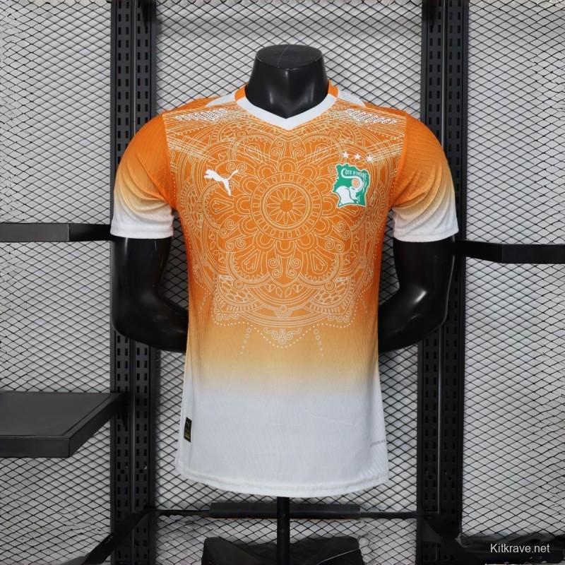 2026 Player Version Ivory Coast Special Edition Orange Jersey